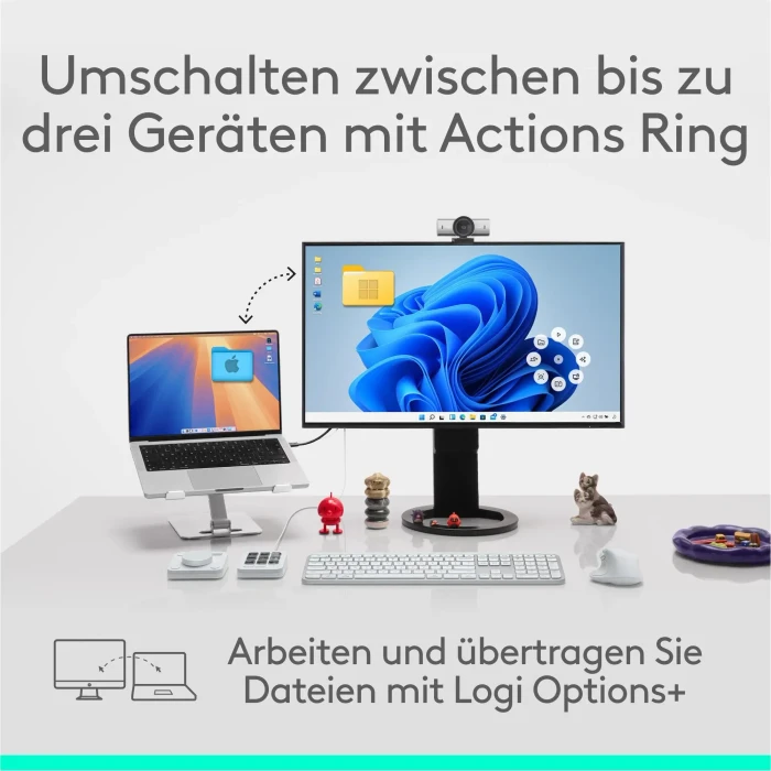 Logitech MX Master 4 Graphite, dunkelgrau, Logi Bolt, USB/Bluetooth