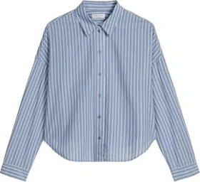 Marc O'Polo Loose Baumwoll-Chambray Hemd langarm medium blue (Damen)