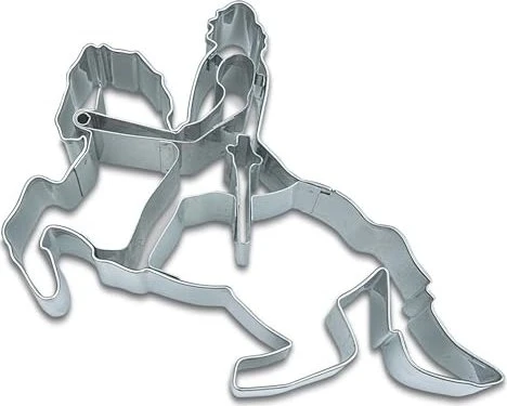 Städter Präge-Ausstecher Goldener Reiter Dresden 11.5cm