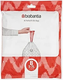 Brabantia PerfectFit Müllbeutel Typ B 5-7l, 40 Stück