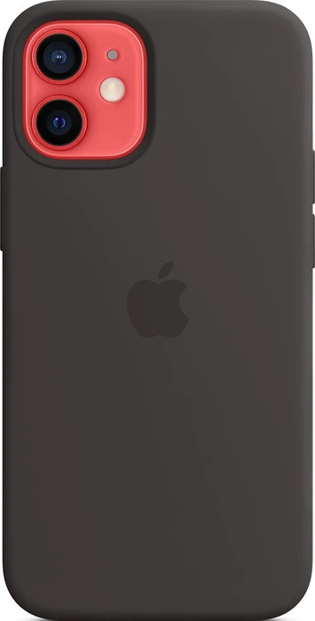 Apple Silikon Case mit MagSafe für iPhone 12 Mini schwarz