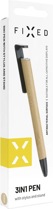FIXED Pen 3in1 stylus and stand, Bambus braun
