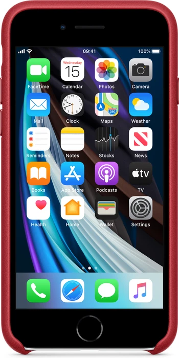 Apple Leder Case für iPhone SE (2020) (PRODUCT)RED