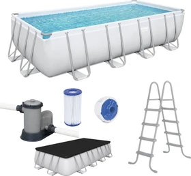 Bestway Power Steel Frame Pool Set rechteckig 549x274x122cm