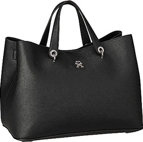 Tommy Hilfiger TH Emblem Satchel Handtasche schwarz