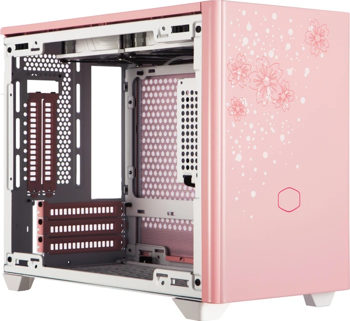 Cooler Master MasterBox NR200P Sakura Limited Edition, rosa, Glasfenster, Mini-ITX