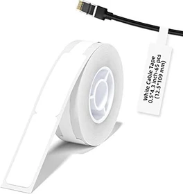 Niimbot Thermoetiketten, 74x12.5mm, weiß, 1er-Pack (65 Etiketten)