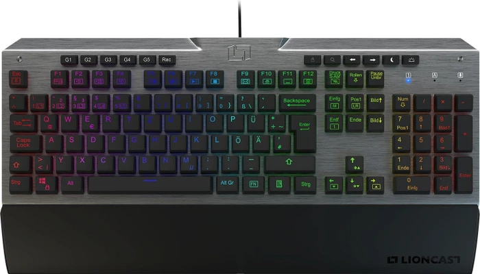 Lioncast LK300 Pro RGB, MX RGB BROWN, USB, DE