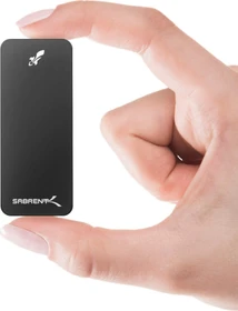 Sabrent Rocket Nano External Aluminium SSD, schwarz, 1TB, USB-C 3.1 (SB-1TB-NANO-BLK)
