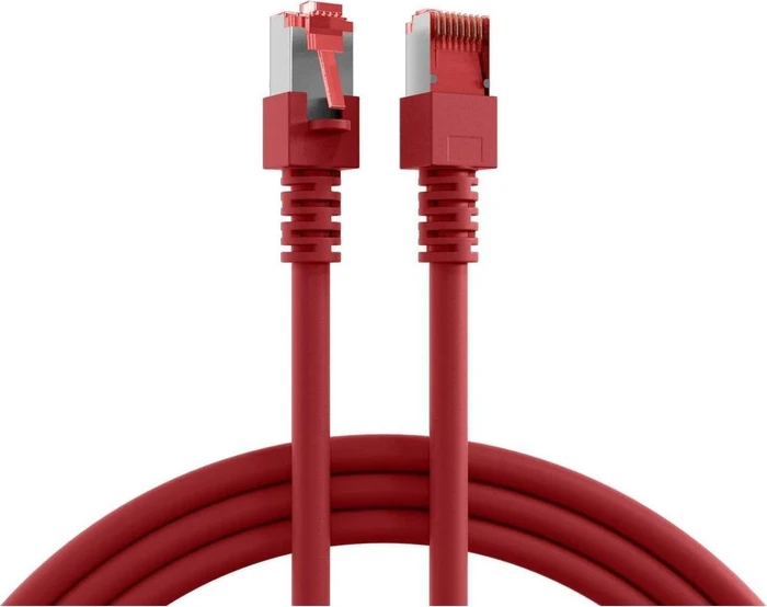 EFB Elektronik Patchkabel, Cat6, S/FTP, RJ-45/RJ-45, 0.15m, rot