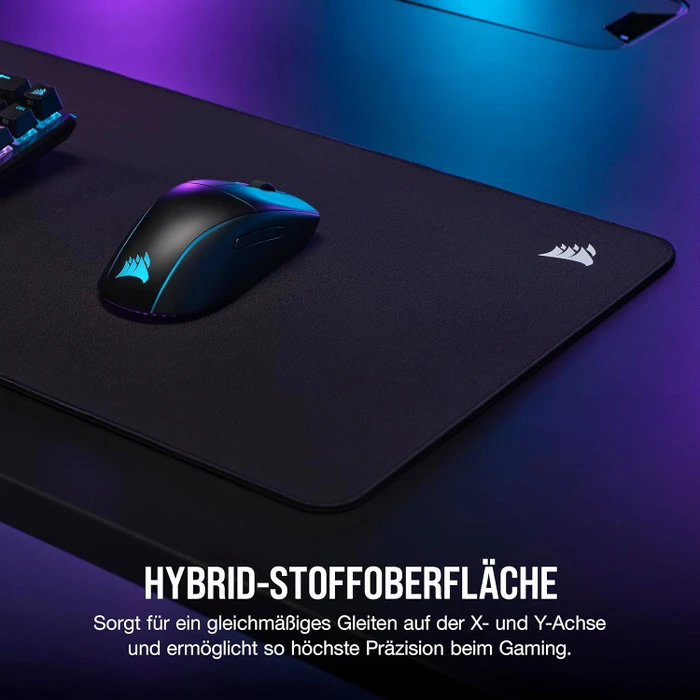 Corsair MM500 v2 Hybrid-Stoff Gaming-Mauspad, extended, schwarz