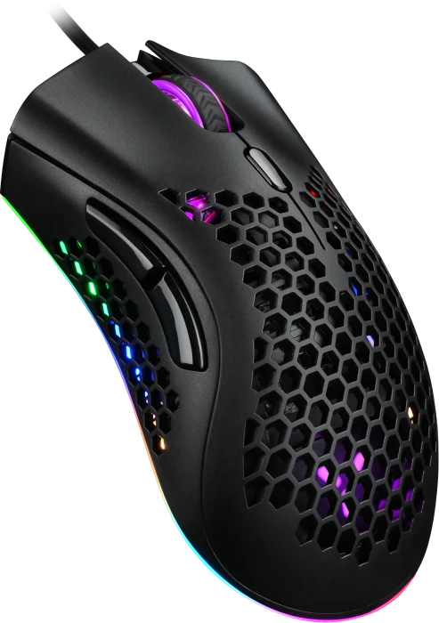 ISY IGM-4500-BK Ultralight RGB Gaming Maus schwarz, USB