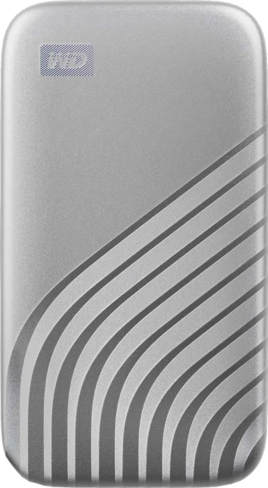 Western Digital WD My Passport SSD, silber, 2TB, USB-C 3.1