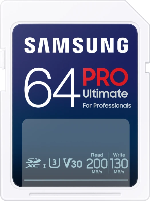 Samsung PRO Ultimate R200/W130 64GB, UHS-I U3, Class 10