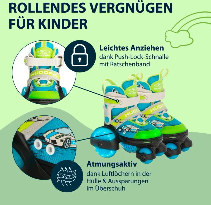 Hudora My First Quad LED Boy Rollschuhe (Junior)