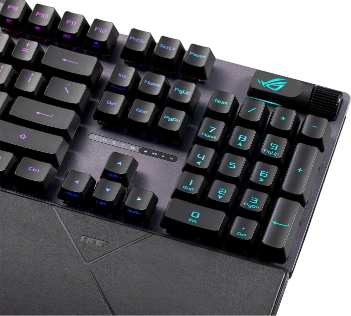 ASUS ROG Strix Scope II, PBT, LEDs RGB, ROG NX SNOW, USB, DE