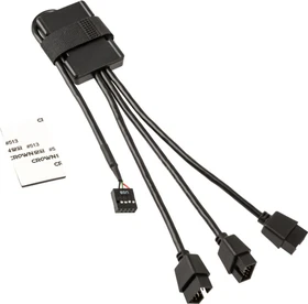 Lian Li USB 2.0 1-zu-3-HUB, intern USB 9-Pin Header, 1x USB 2.0 9-Pin Stecksockel auf 3x USB 2.0 9-Pin Stiftsockel (PW-U2HB)