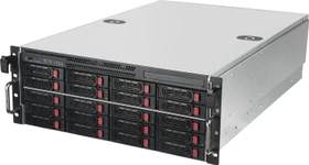 SilverStone RM43-320-RS, Rackmount Storage, schwarz/grau, 4HE, ATX