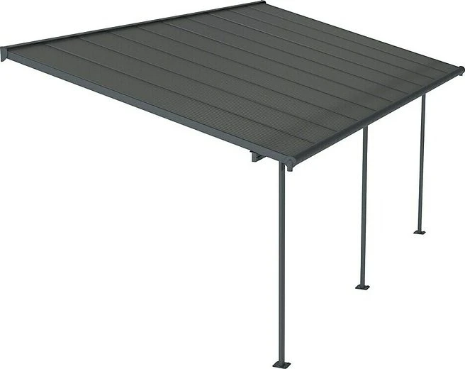 Palram Canopia Capri Terrassenüberdachung 619x295cm grau