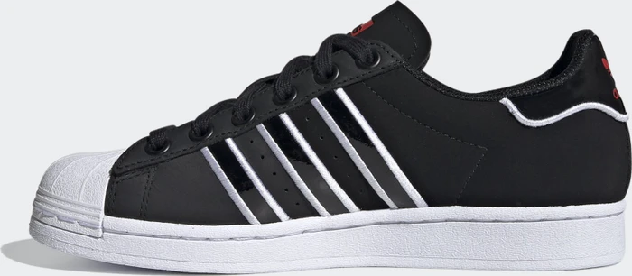 adidas Superstar Up core black/cloud white/vivid red (Damen)