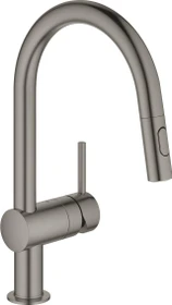 Grohe Minta Einhand-Spültischbatterie 1/2" hard graphite gebürstet