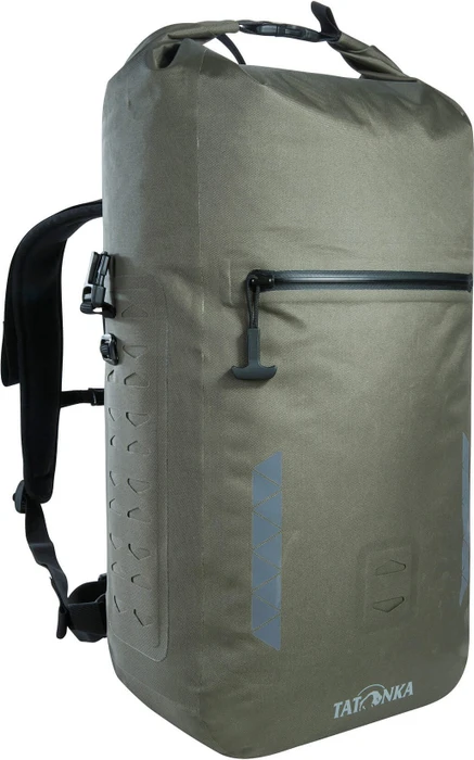 Tatonka Commuter Rolltop 25 WP stone grey/olive