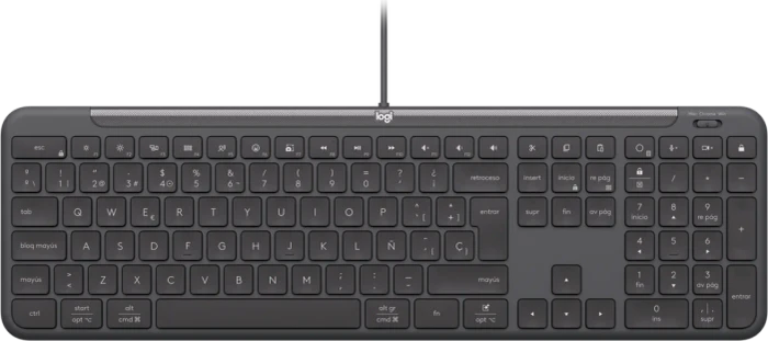Logitech K620 Signature Slim Wired for Business, Graphite, USB, ES