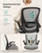 Songmics Bürostuhl ergonomisch mit Amrlehnen, taubengrau Vorschaubild
