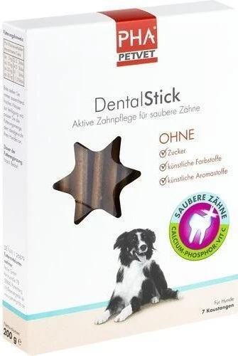 PHA PetVet DentalStick für Hunde, 7 Stück
