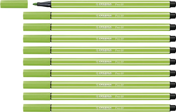 STABILO Pen 68 hellgrün, 10er-Pack