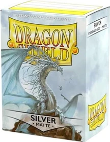 Dragon Shield Matte Sleeves Standard silver, 100 Stück