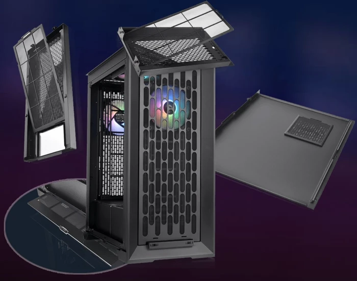 Thermaltake CTE T500 TG ARGB, schwarz, Glasfenster