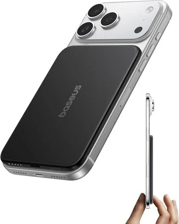 Baseus PicoGo Air AM71 3C Magnetic Power Bank 22.5W 5000mAh schwarz