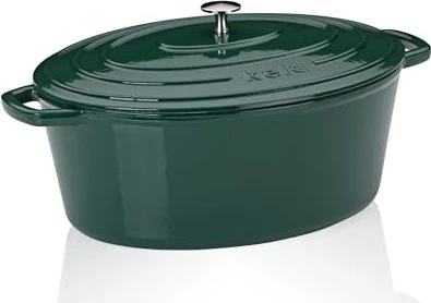 Kela Calido Bräter oval 36x29cm 9.3l smaragdgrün
