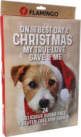 Flamingo Leckerli-Adventskalender für Hunde 2025