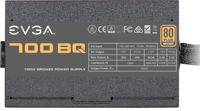 EVGA BQ 700 700W, ATX 2.3