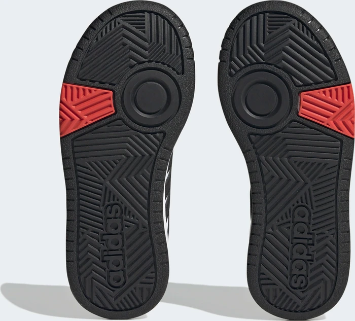 adidas Hoops 3.0 cloud white/core black/bright red (Junior)