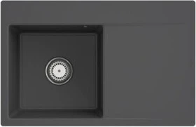 Villeroy & Boch Subway Style 45 Flat flächenbündig Becken links graphite