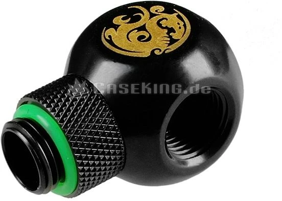 Bitspower Q-Adapter G1/4" auf 3x G1/4" drehbar matt schwarz