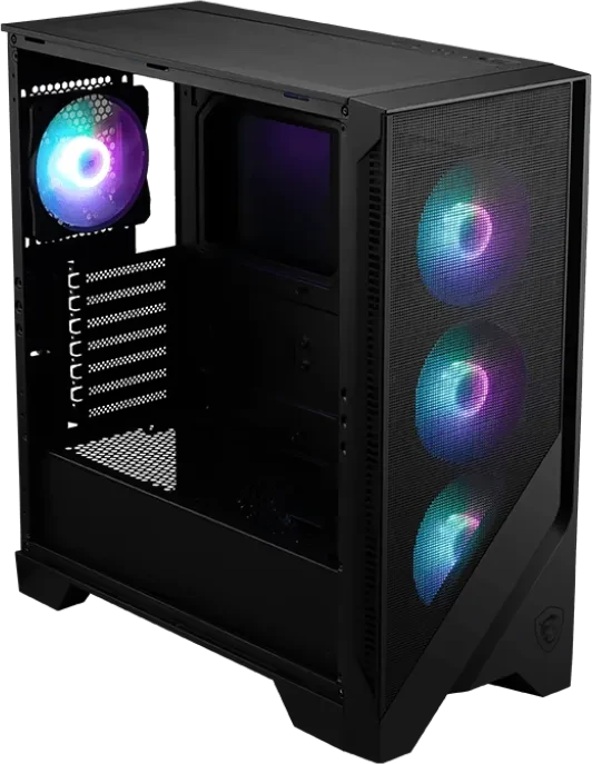 MSI MAG Forge 320R Airflow, Glasfenster