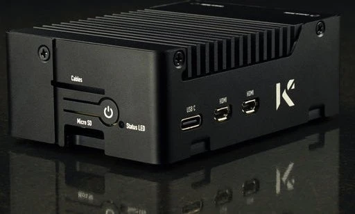 KKSB Aluminiumgehäuse für Raspberry Pi 5, schwarz