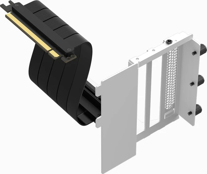 APNX Vertical GPU Holder Kit 1, für APNX C1, gewinkelt, PCIe 5.0, 150mm, weiß
