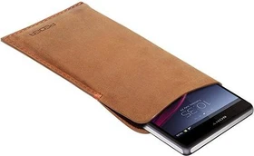 Pedea Echtledertasche für Sony Xperia Z1 schwarz