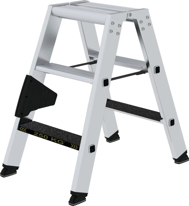 Günzburger Steigtechnik clip-step R13 Alu 2-tlg. Stehleiter, 2x 3 Stufen