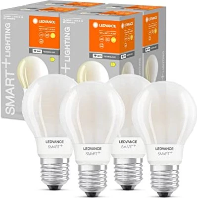 Osram Ledvance SMART+ WiFi Filament Classic A67 100 11W/827 E27, 4 Stück
