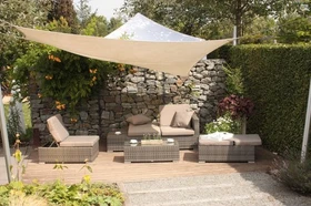 Garden Pleasure Alcudia Lounge-Set grau, 4-tlg.