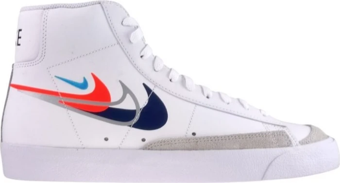 Nike Blazer Mid '77 white/football grey/bright crimson/midnight navy (Herren)