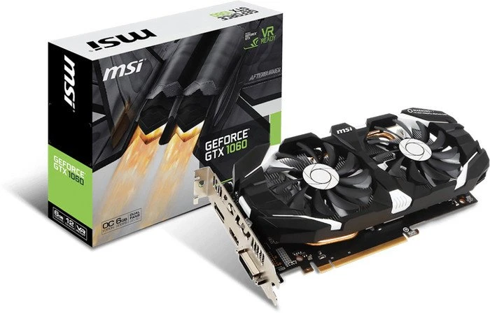 MSI GeForce GTX 1060 6GT OCV1, 6GB GDDR5, DVI, HDMI, DP
