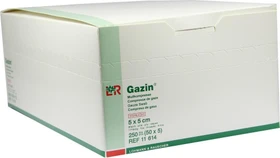 Lohmann & Rauscher Gazin Mullkompresse steril 8-fach, 5 x 5cm, 250 Stück (50x 5 Stück)