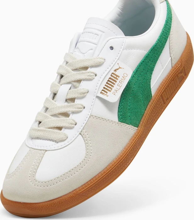 Puma Palermo Leather puma white/vapor gray/archive green